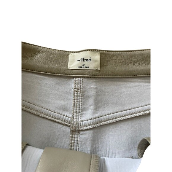Aritzia Wilfred Vegan‎ Faux Leather Melina Pants Women’s 12 High Rise *flawed - Picture 4 of 8